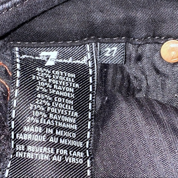 7 FAMK Black High Waist Skinny Ankle Jeans Red Velvet Piping On Sides Sz 27 Y2K - Picture 10 of 15